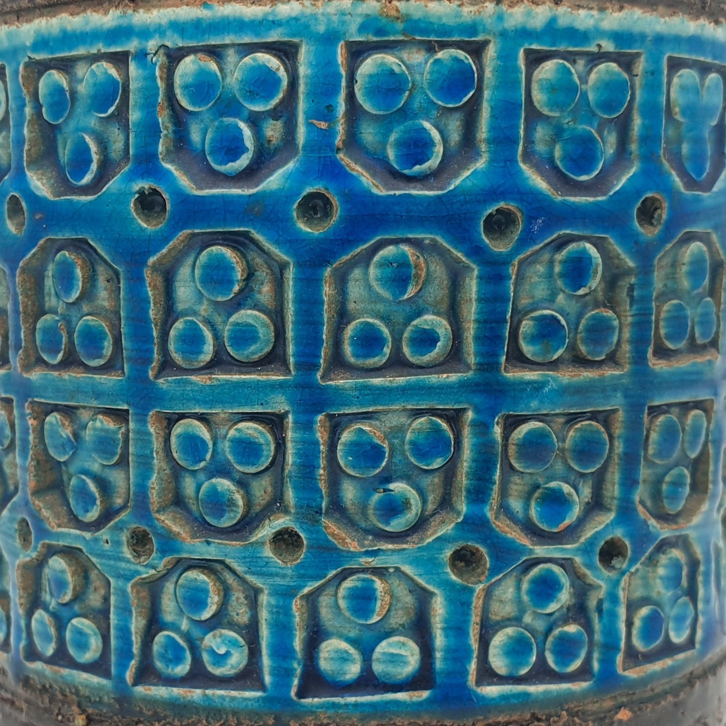 Bitossi ALDO LONDI Trifoglio Blue Ceramic Vase Mollaris.com 