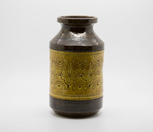 Bitossi ALDO LONDI Yellow Ceramic Vase Mollaris.com 