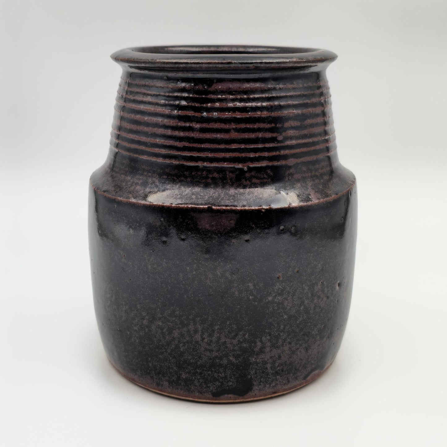 CARSTEN RINGSMOSE Decorated Brown Glazed Stoneware Vase Mollaris.com 
