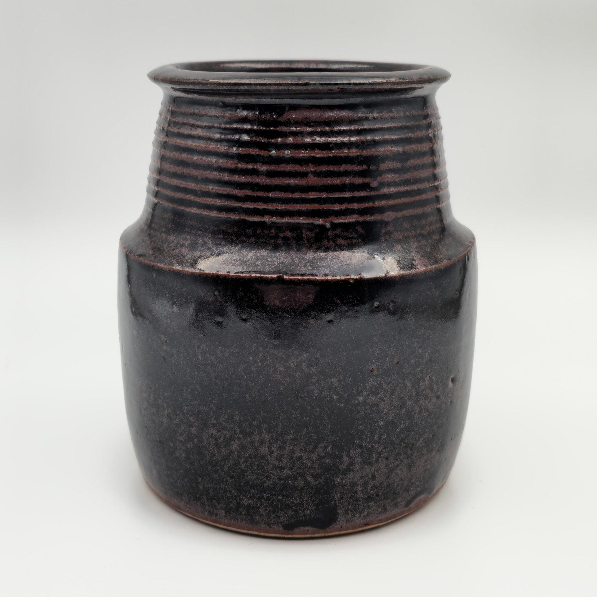 CARSTEN RINGSMOSE Decorated Brown Glazed Stoneware Vase Mollaris.com 