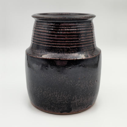 CARSTEN RINGSMOSE Decorated Brown Glazed Stoneware Vase Mollaris.com 