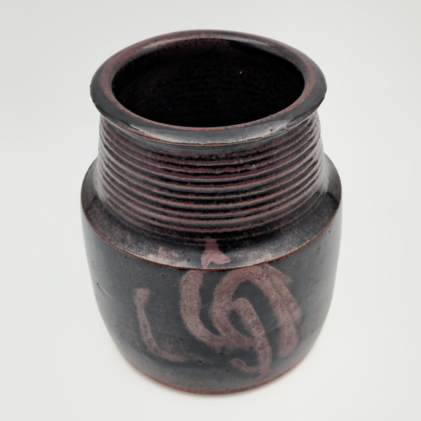 CARSTEN RINGSMOSE Decorated Brown Glazed Stoneware Vase Mollaris.com 
