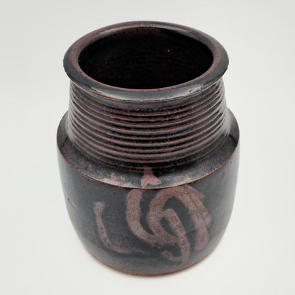 CARSTEN RINGSMOSE Decorated Brown Glazed Stoneware Vase Mollaris.com 