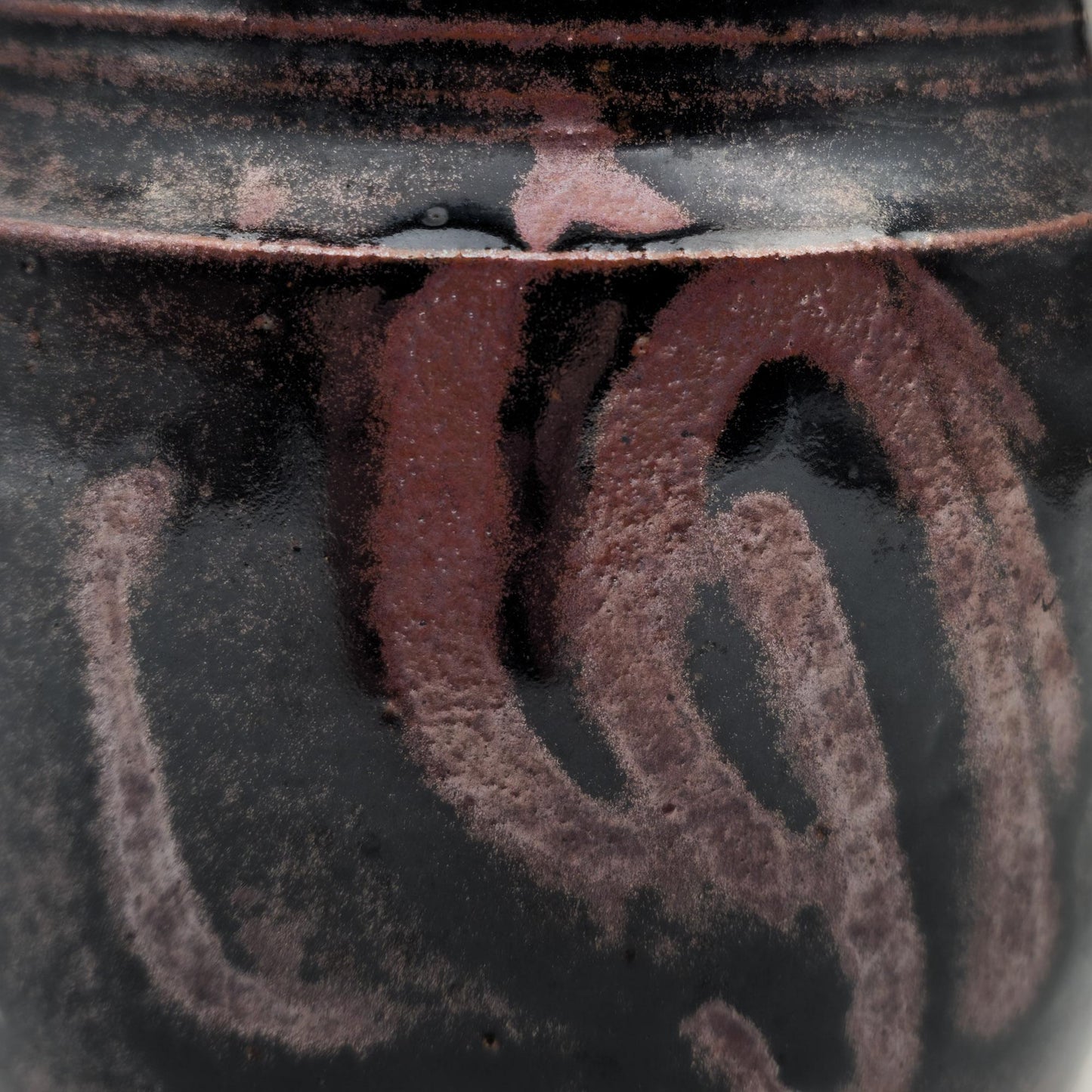 CARSTEN RINGSMOSE Decorated Brown Glazed Stoneware Vase Mollaris.com 