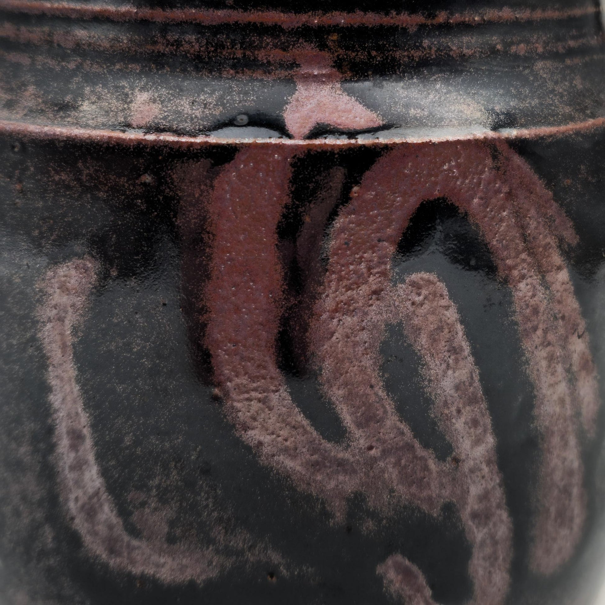 CARSTEN RINGSMOSE Decorated Brown Glazed Stoneware Vase Mollaris.com 