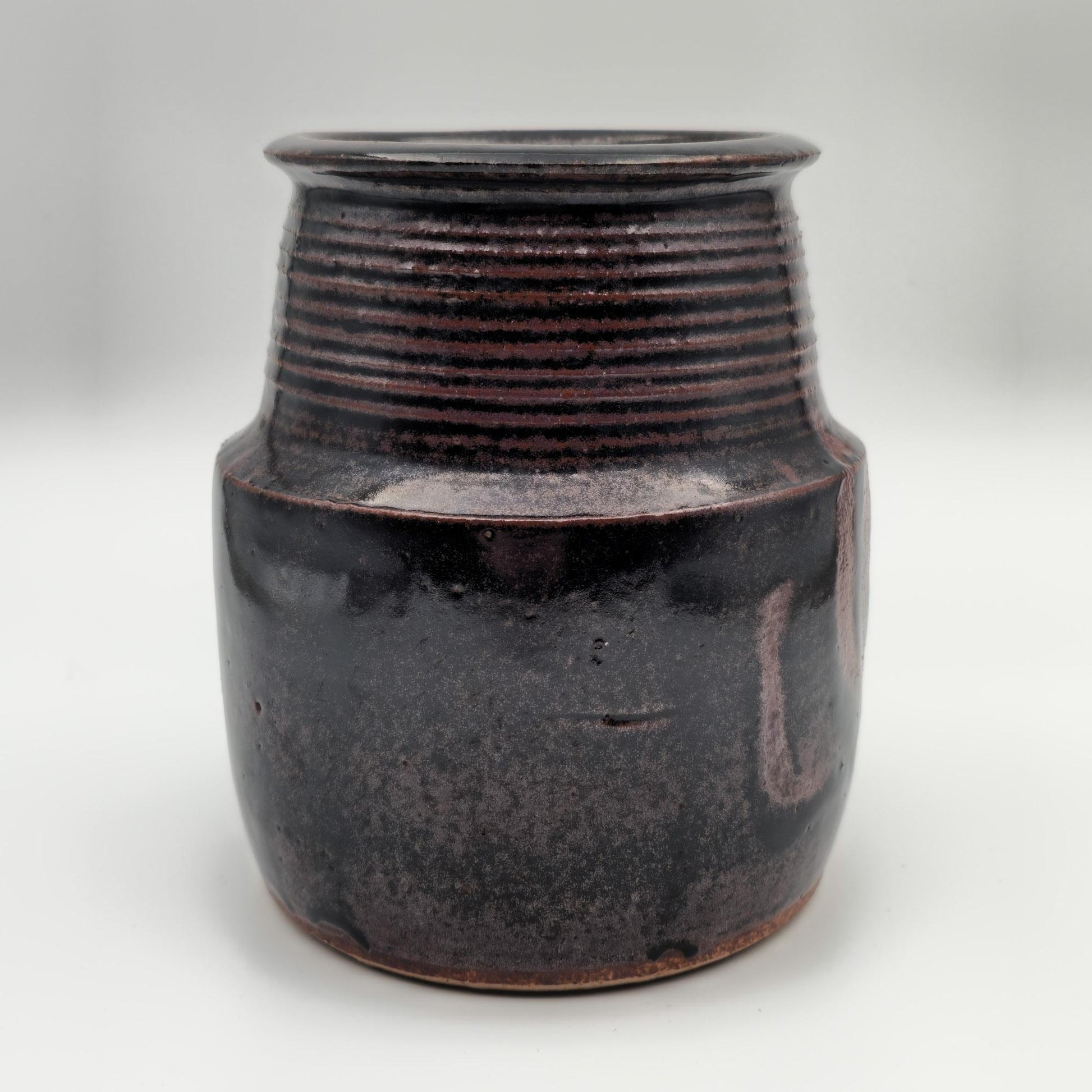 CARSTEN RINGSMOSE Decorated Brown Glazed Stoneware Vase Mollaris.com 