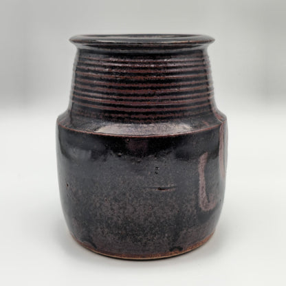 CARSTEN RINGSMOSE Decorated Brown Glazed Stoneware Vase Mollaris.com 
