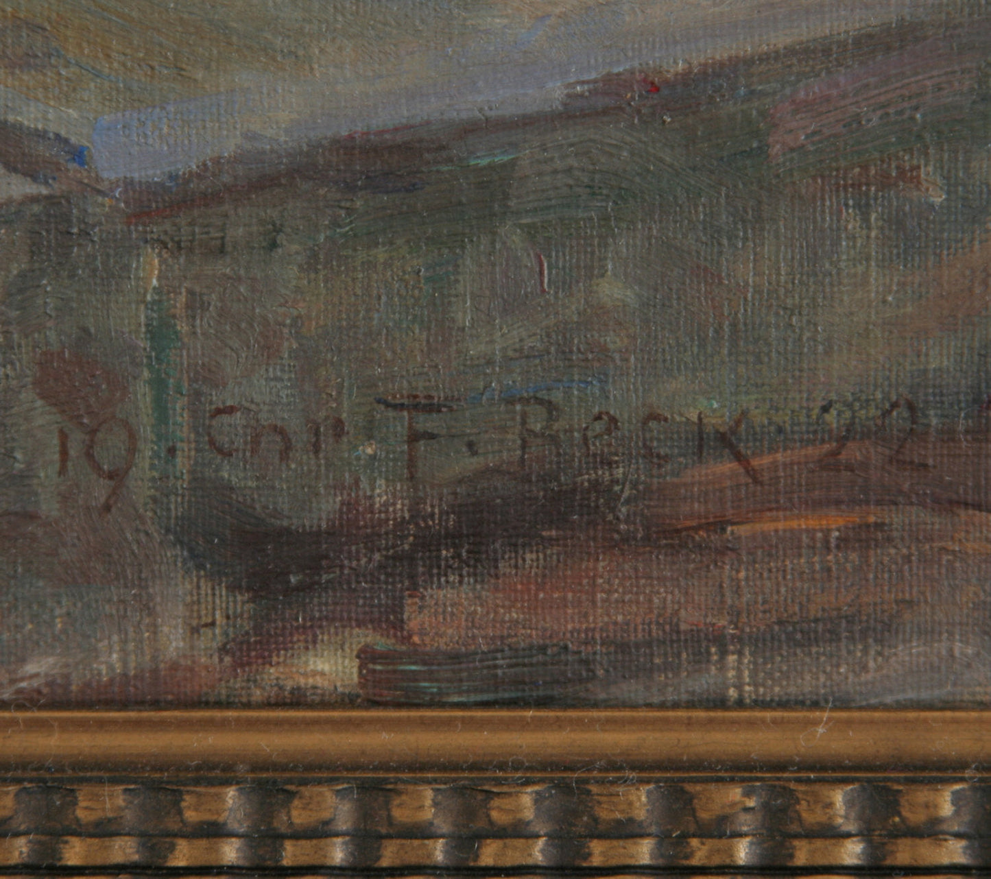 CHRISTIAN FREDERIK BECK Rothenburg ob der Tauber Teufelskanzel Painting Mollaris.com 
