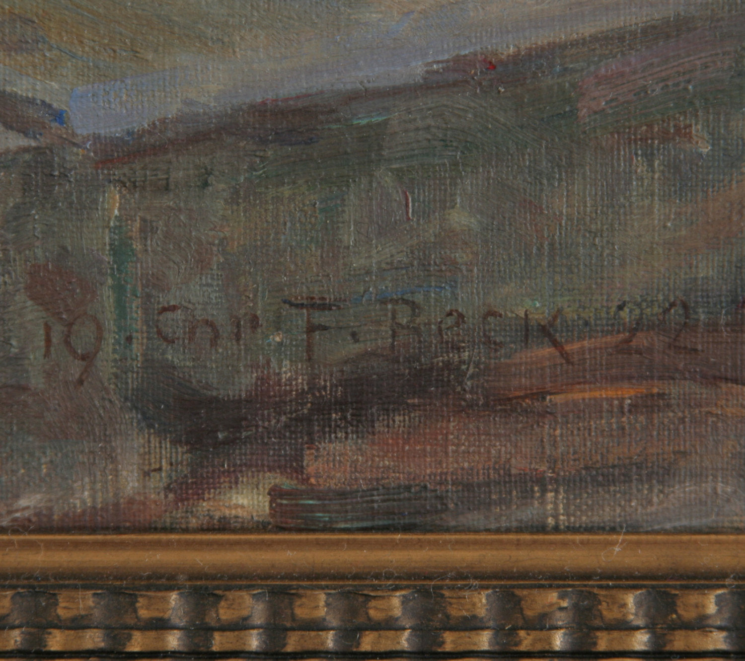 CHRISTIAN FREDERIK BECK Rothenburg ob der Tauber Teufelskanzel Painting Mollaris.com 