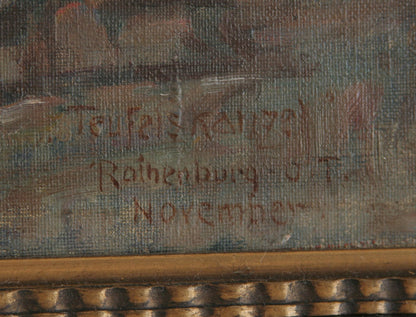 CHRISTIAN FREDERIK BECK Rothenburg ob der Tauber Teufelskanzel Painting Mollaris.com 