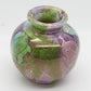 CLAUDIO PULLI Small Multicolored Crackle Glazed Stoneware Vase Mollaris.com 