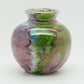 CLAUDIO PULLI Small Multicolored Crackle Glazed Stoneware Vase Mollaris.com 