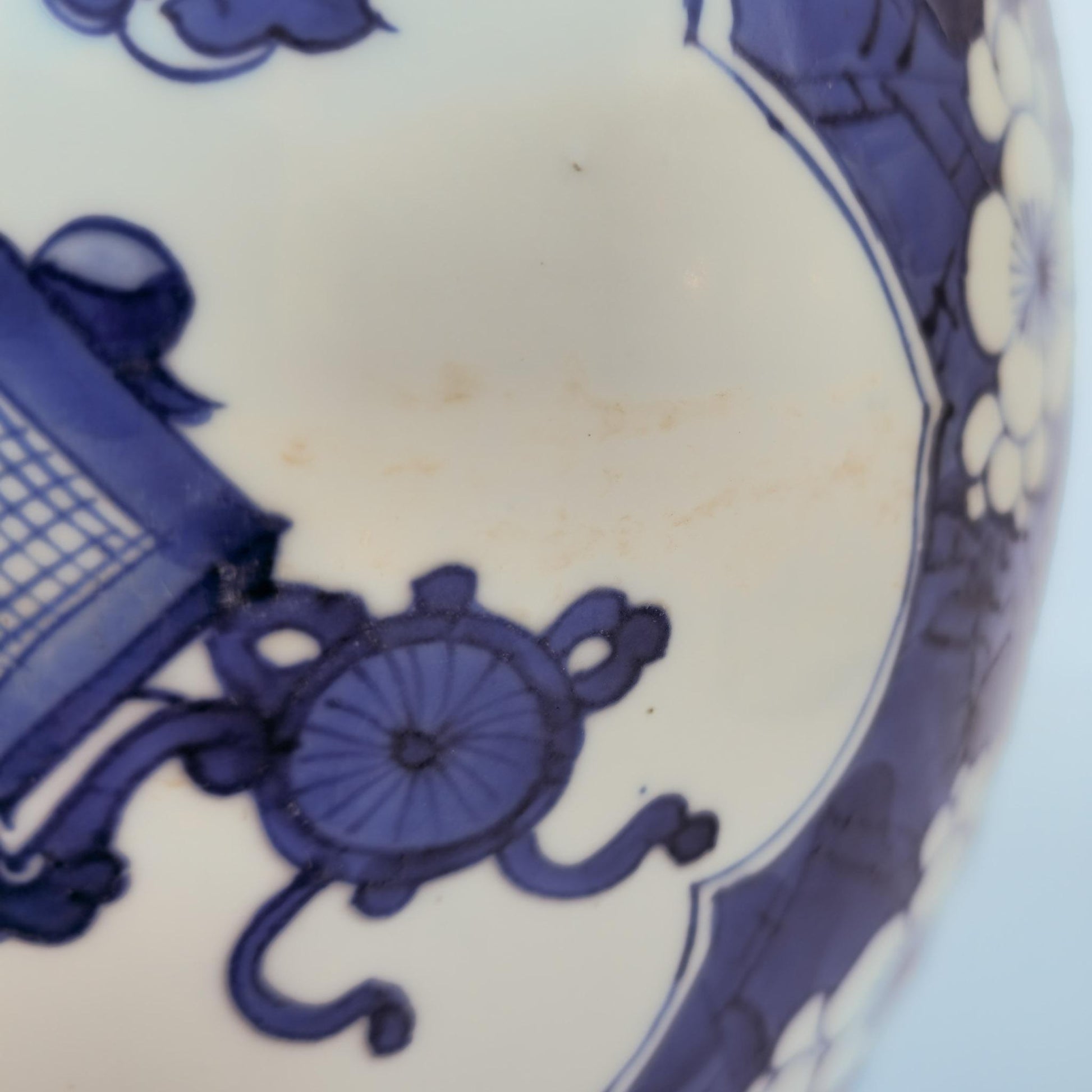 Chinese 18thC. Blue and White Ginger Jar Plum Blossoms Cracked Ice Pattern Kangxi Qing Mollaris.com 