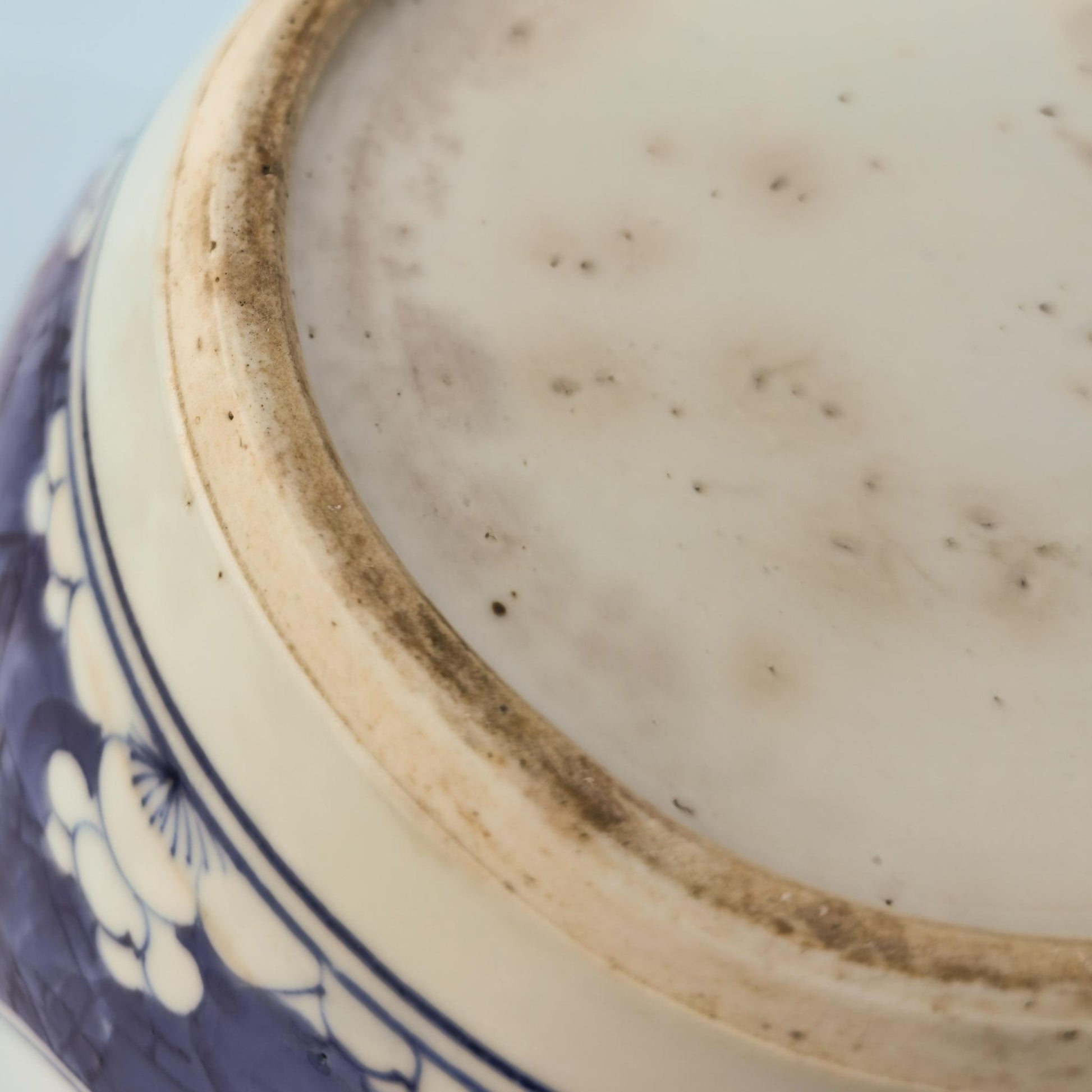 Chinese 18thC. Blue and White Ginger Jar Plum Blossoms Cracked Ice Pattern Kangxi Qing Mollaris.com 