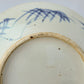 Chinese 19thC. Blue and White Birds and Flowers Garden Scene Porcelain Charger / Dish Qing Mollaris.com 