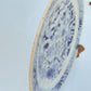 Chinese 19thC. Blue and White Birds and Flowers Garden Scene Porcelain Charger / Dish Qing Mollaris.com 