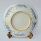 Chinese 19thC. Blue and White Birds and Flowers Garden Scene Porcelain Charger / Dish Qing Mollaris.com 