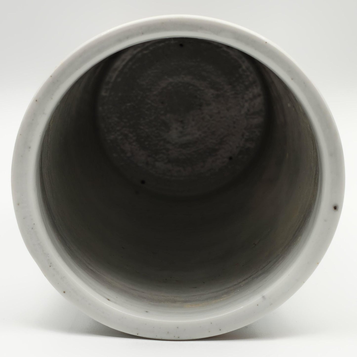 Chinese 20thC. Famille Rose Sleeve Vase with Women in Garden Setting, Republic Period Mollaris.com 
