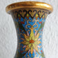 Chinese 20thC. Hexagonal Cloisonne Flower Panels Gilt Bronze Vase Mollaris.com 