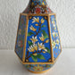 Chinese 20thC. Hexagonal Cloisonne Flower Panels Gilt Bronze Vase Mollaris.com 