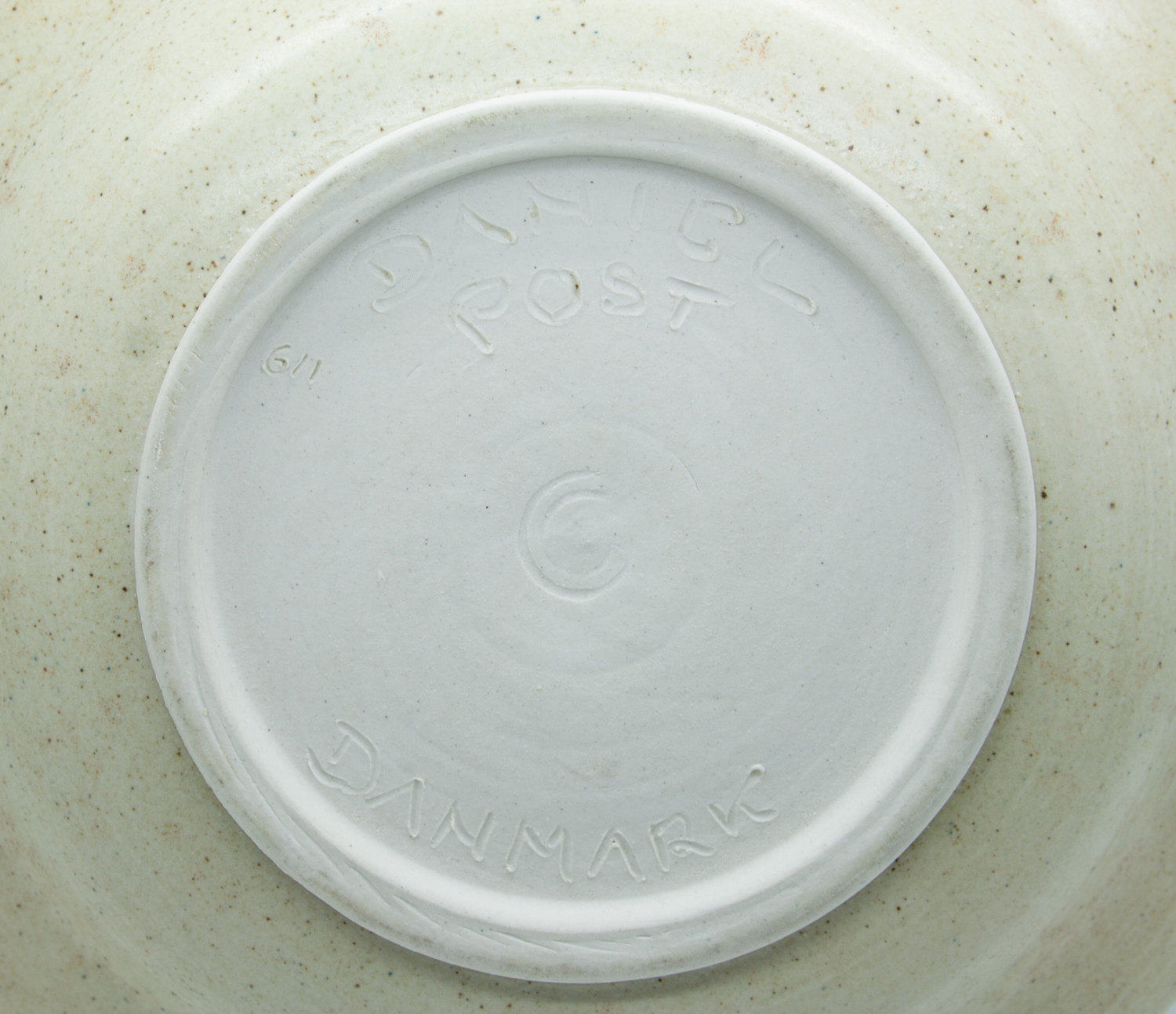 DANIEL POST Large Geometric Decorated Stoneware Bowl Mollaris.com 