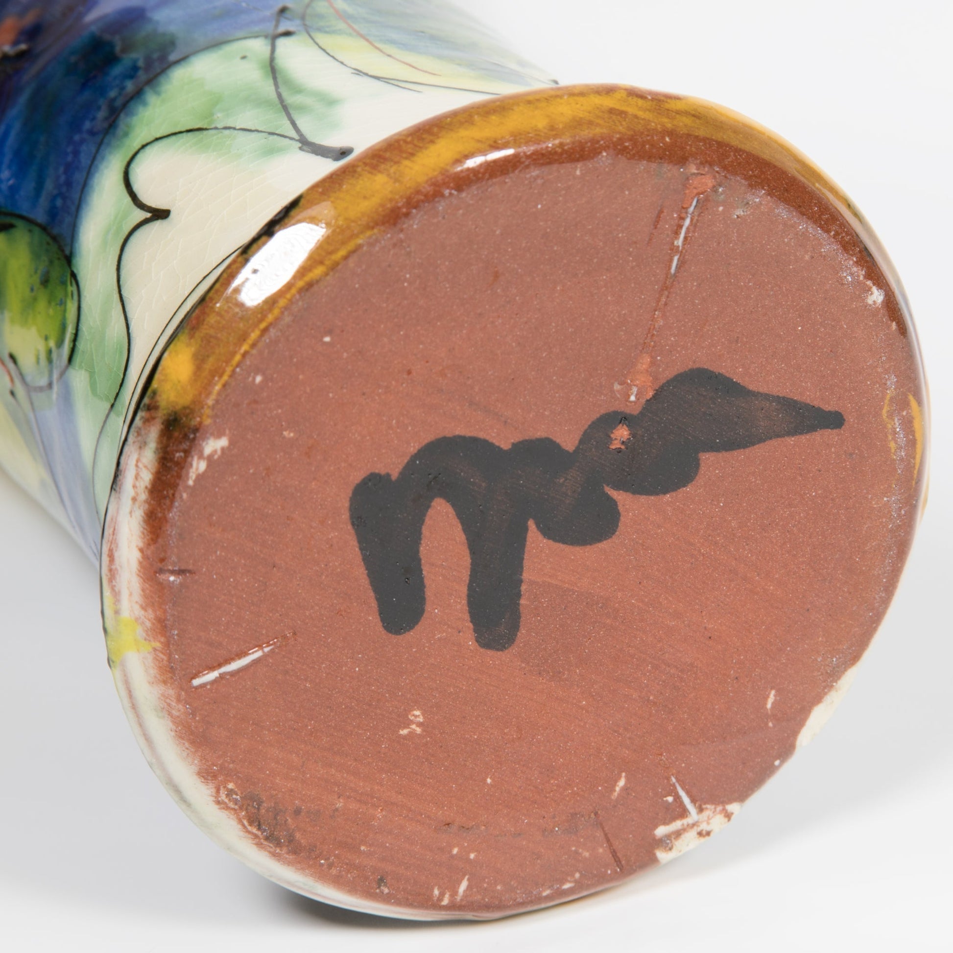 DAVID MILLER Slip Glazed Studio Ceramic Vase Mollaris.com 