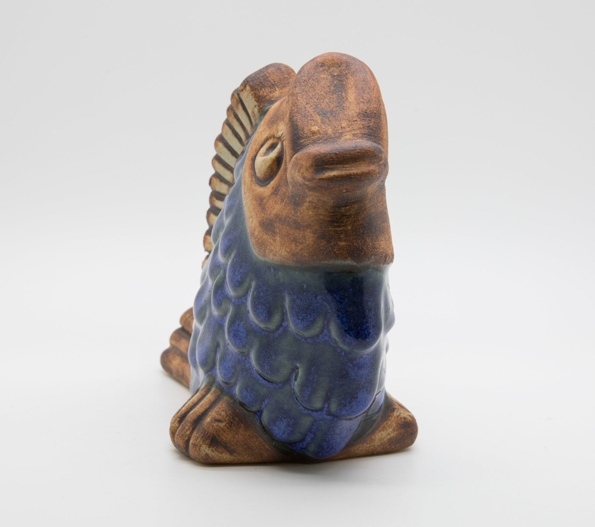 EGO STENGODS Stoneware Fish Figurine Mollaris.com 