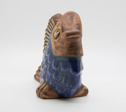 EGO STENGODS Stoneware Fish Figurine Mollaris.com 