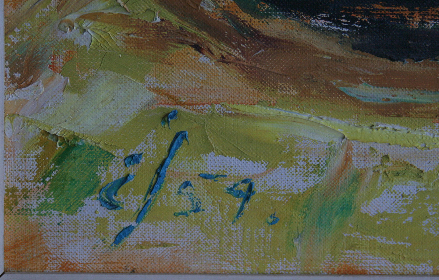 EINAR JOHANSEN Impressionist Still Life Fruit White Tulips Flowers Painting Mollaris.com 