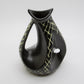 ELISABETH LOHOLT Black Glazed Asymmetrical Ceramic Vase Mollaris.com 
