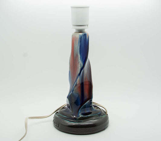 ERNST FAXE NIELSEN Asymmetrical Abstract Multicolor Glazed Ceramic Table Lamp Mollaris.com 