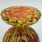 FRANZ WELZ Art Deco Stripes and Spots Glass Compote Mollaris.com 