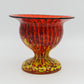 FRANZ WELZ Art Deco Stripes and Spots Glass Compote Mollaris.com 