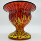 FRANZ WELZ Art Deco Stripes and Spots Glass Compote Mollaris.com 