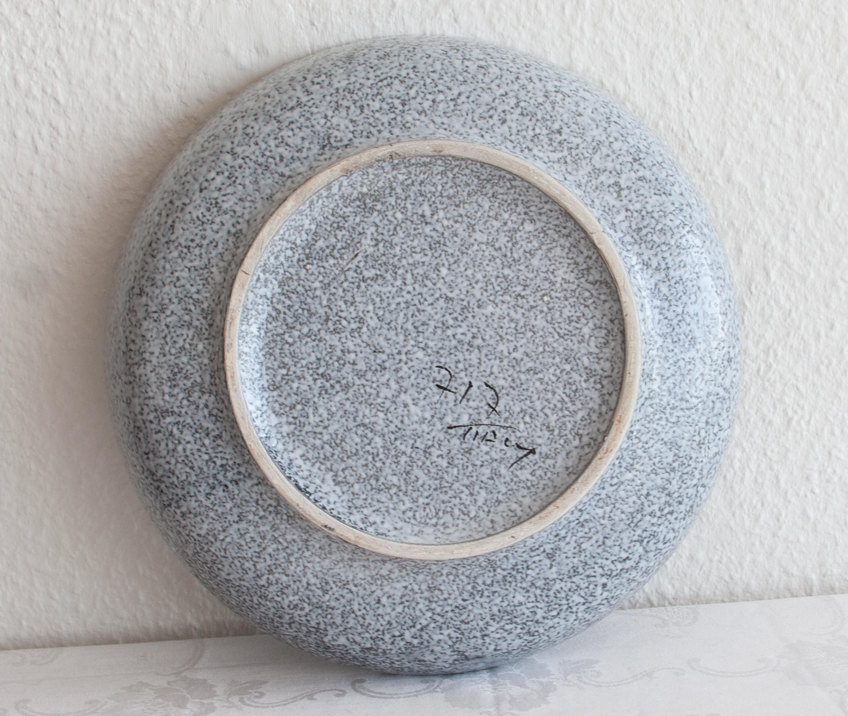 FRATELLI FANCIULLACCI White Green Sgrafitto Decorated Ceramic Bowl Mollaris.com 