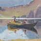 FREDDI LARSEN Naturalist Mountain Lake Scene Painting Mollaris.com 