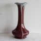 Faiencerie Thulin BELGIUM Art Nouveau Red & White Drip Glaze Ceramic Floor Vase Mollaris.com 