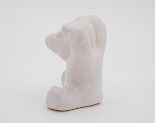 GERTRUD KUDIELKA L. Hjorth Bear Orchestra White Glazed Ceramic Bear Figurine Mollaris.com 
