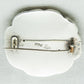 GRANN & LAGLYE Art Nouveau Amber Cabochon Solid Silver Brooch (830S) Mollaris.com 