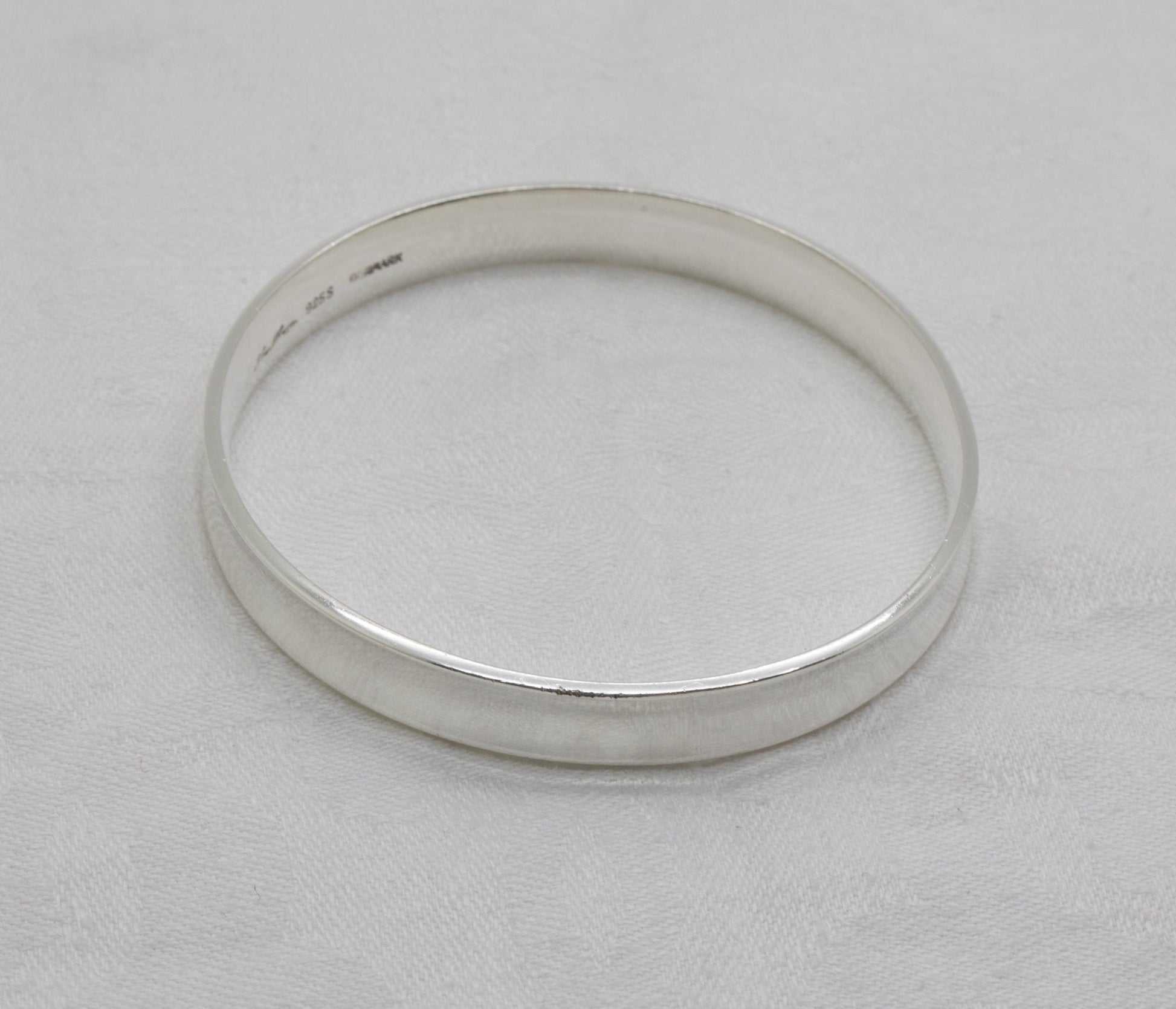 HANS HANSEN Modernist Solid Sterling Silver (925S) #240 Bracelet Bangle Mollaris.com 