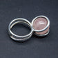 HENNING ULRICHSEN Modernist Rose Quartz Ball Solid Sterling Silver (925S) Ring Mollaris.com 