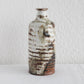 HENNY & JIM WALDORFF Studio Ribbed Beige & Brown Glazed Stoneware Vase Mollaris.com 