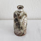 HENNY & JIM WALDORFF Studio Ribbed Beige & Brown Glazed Stoneware Vase Mollaris.com 