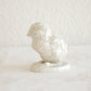 HEUBACH White Glazed Craquelure Porcelain Chick Figurine Mollaris.com 