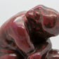 KAI NIELSEN L. Hjorth Deep Red and Brown Glazed Grieving Woman Stoneware Sculpture Mollaris.com 