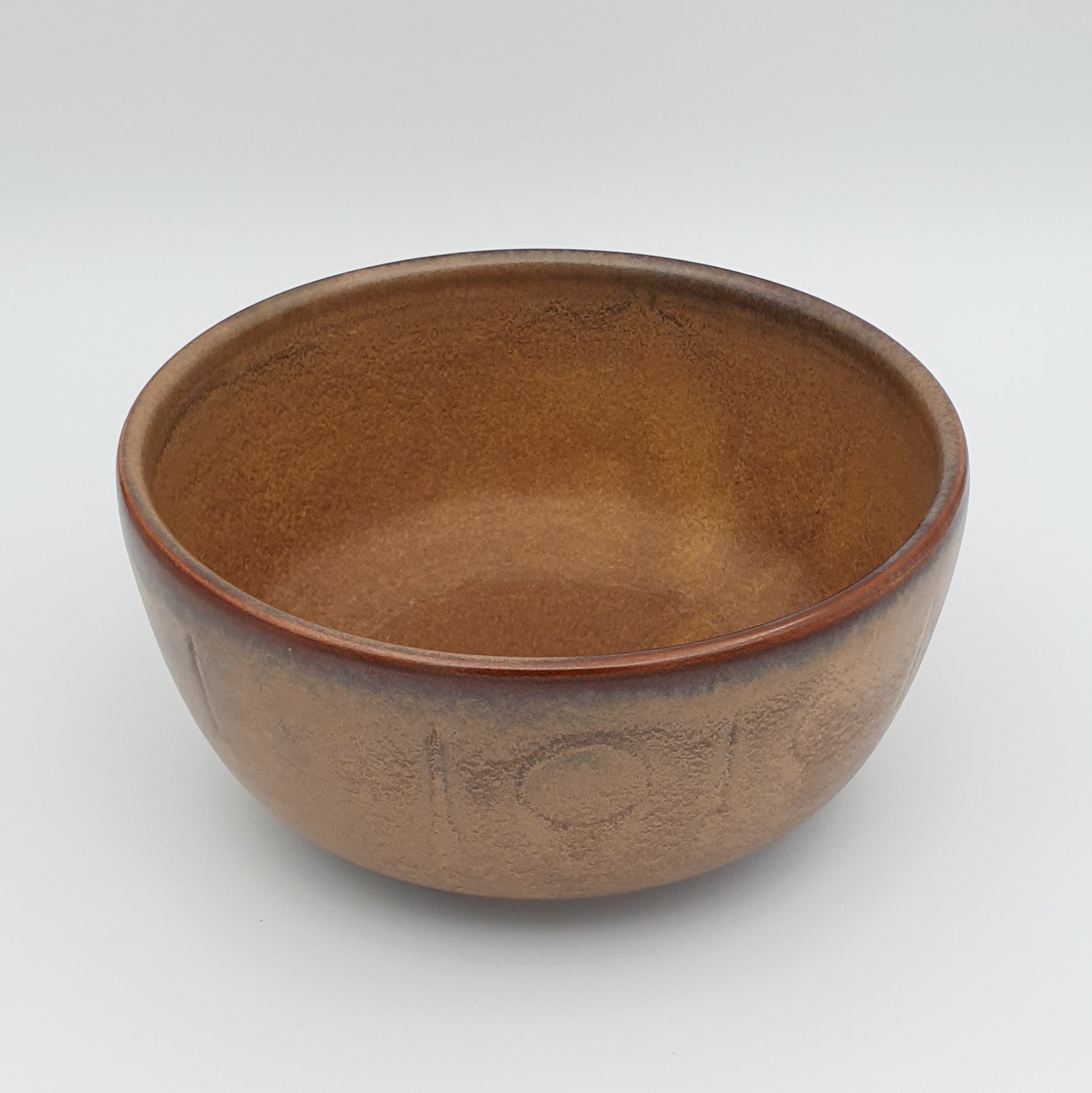 KALUNDBORG KERAMIK Brown Glazed Stoneware Bowl Mollaris.com 