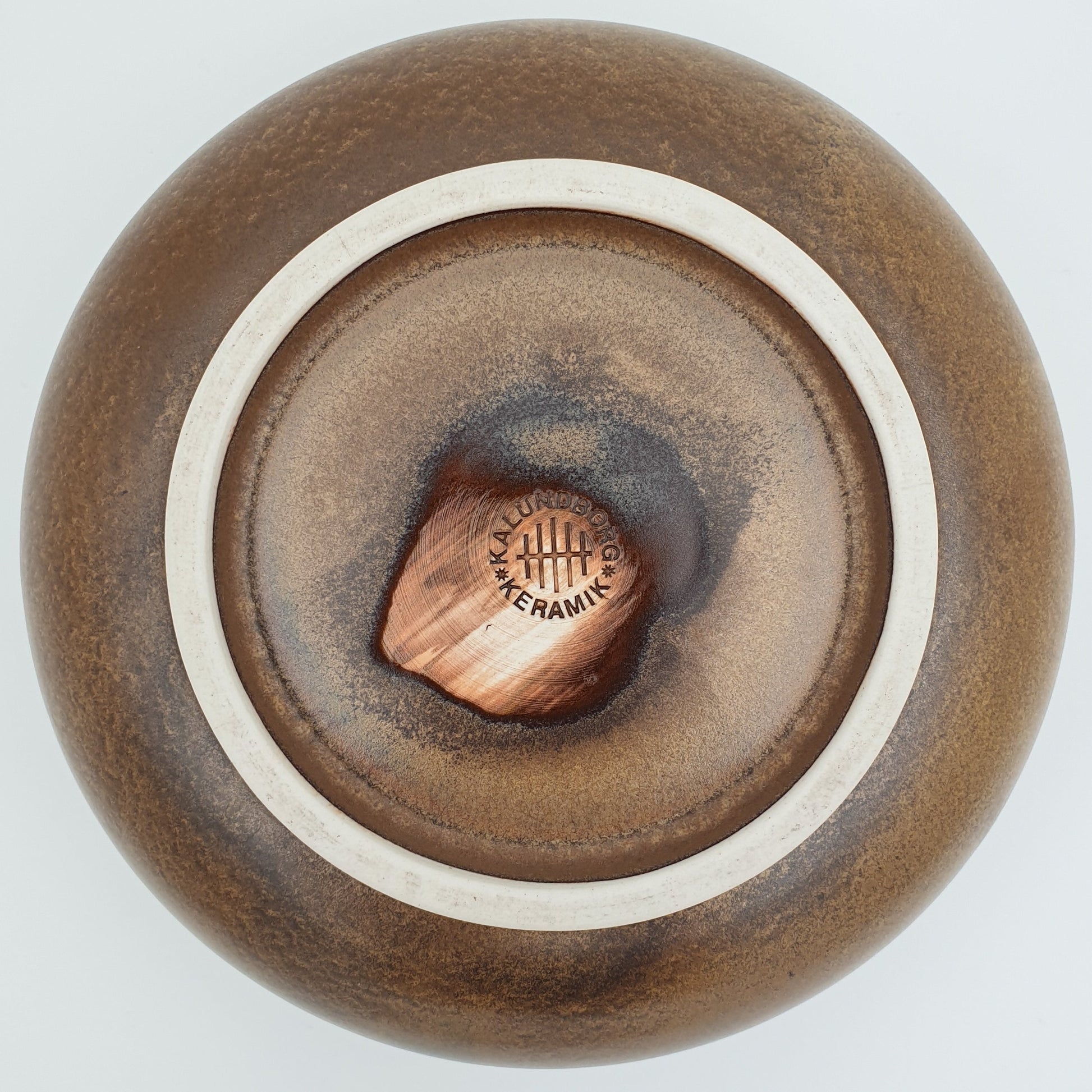 KALUNDBORG KERAMIK Brown Glazed Stoneware Bowl Mollaris.com 