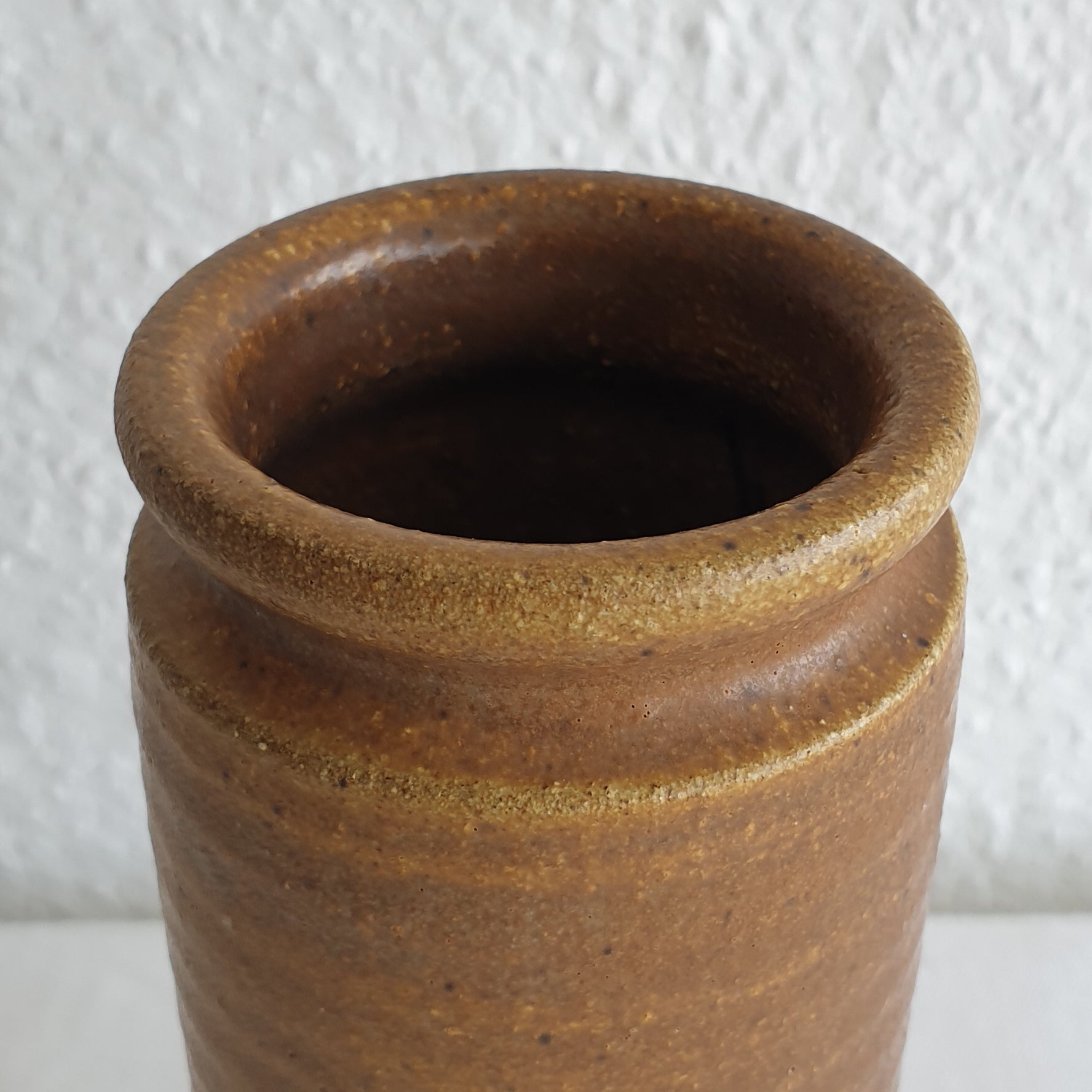 KALUNDBORG KERAMIK Brown Stoneware Vase Mollaris.com 