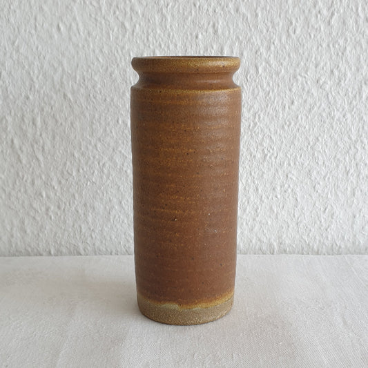 KALUNDBORG KERAMIK Brown Stoneware Vase Mollaris.com 