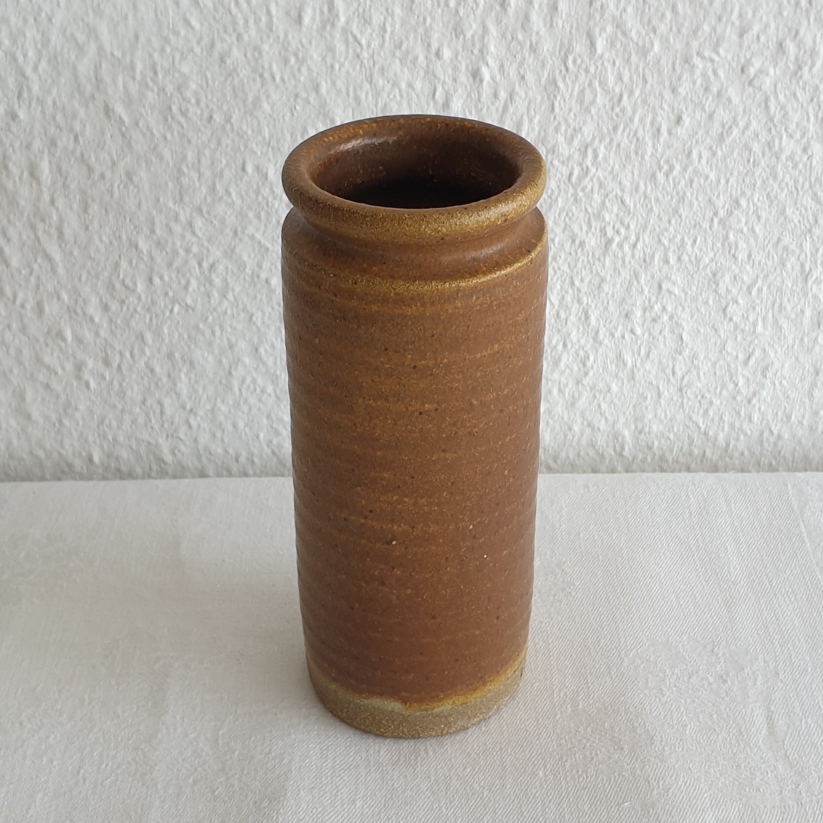 KALUNDBORG KERAMIK Brown Stoneware Vase Mollaris.com 